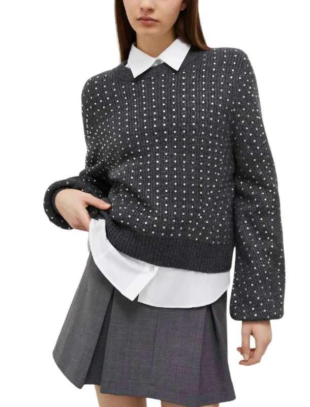 Tropical Island - Inspired Attire Molo Crewneck Sweater In Dark Grey