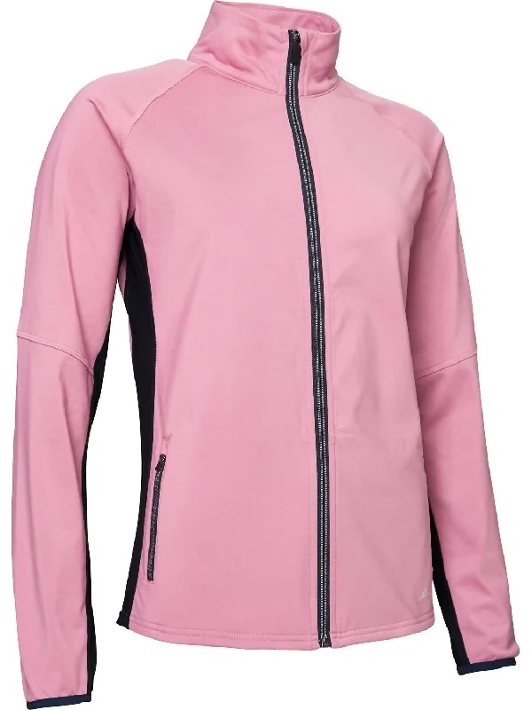 Women's Trendy Clothing Women's Ashby Full-Zip Jacket With Pockets In Rhubarb
