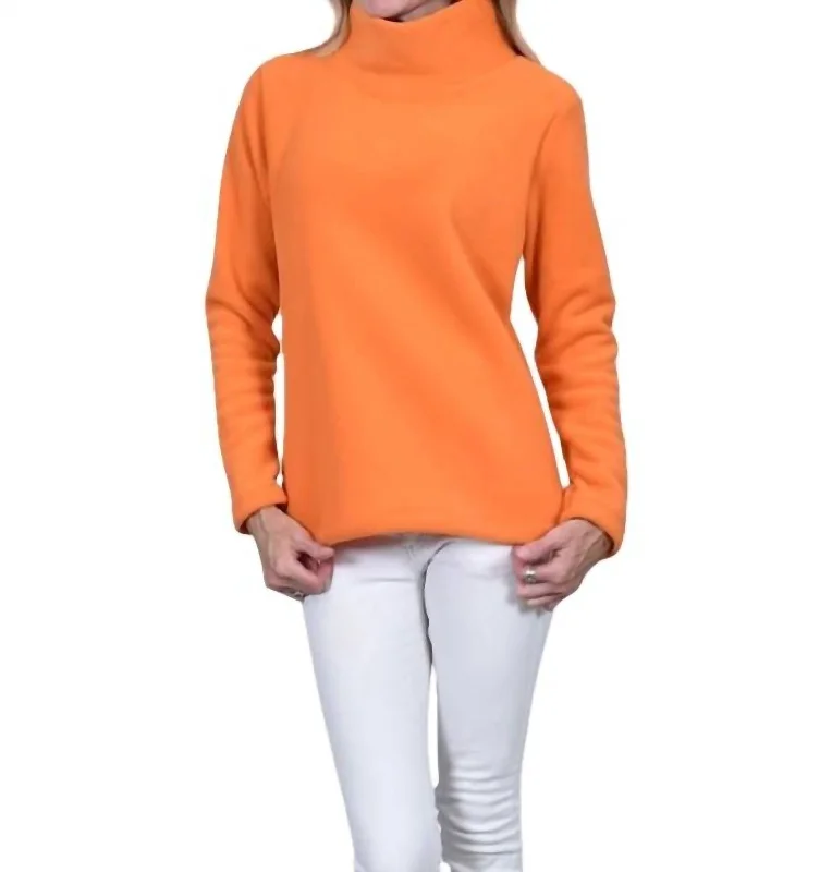 Special Offer For You Acadia Fleece Top In Mandarin