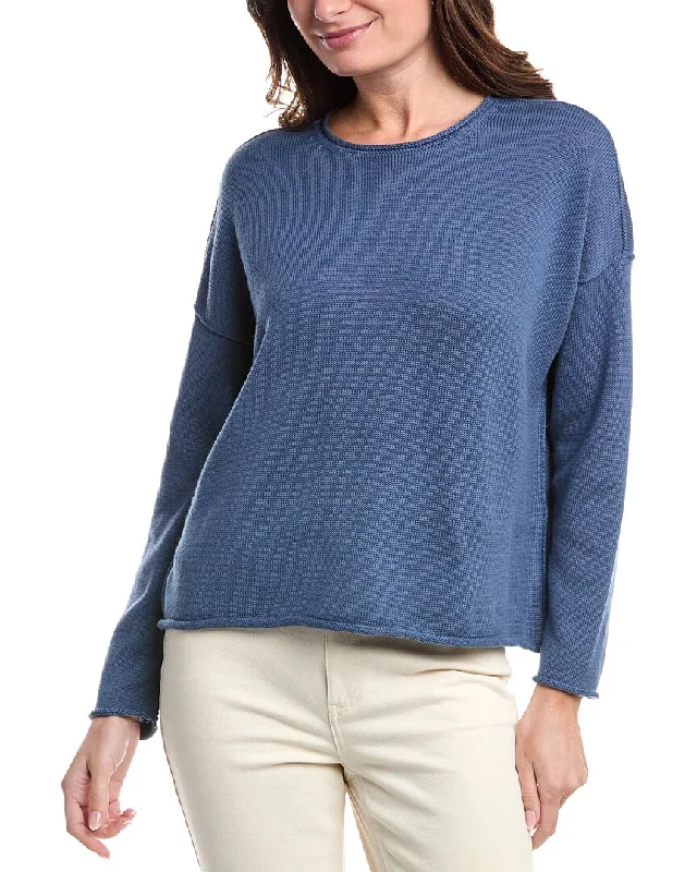 Discover Promotions EILEEN FISHER Crewneck Boxy Sweater