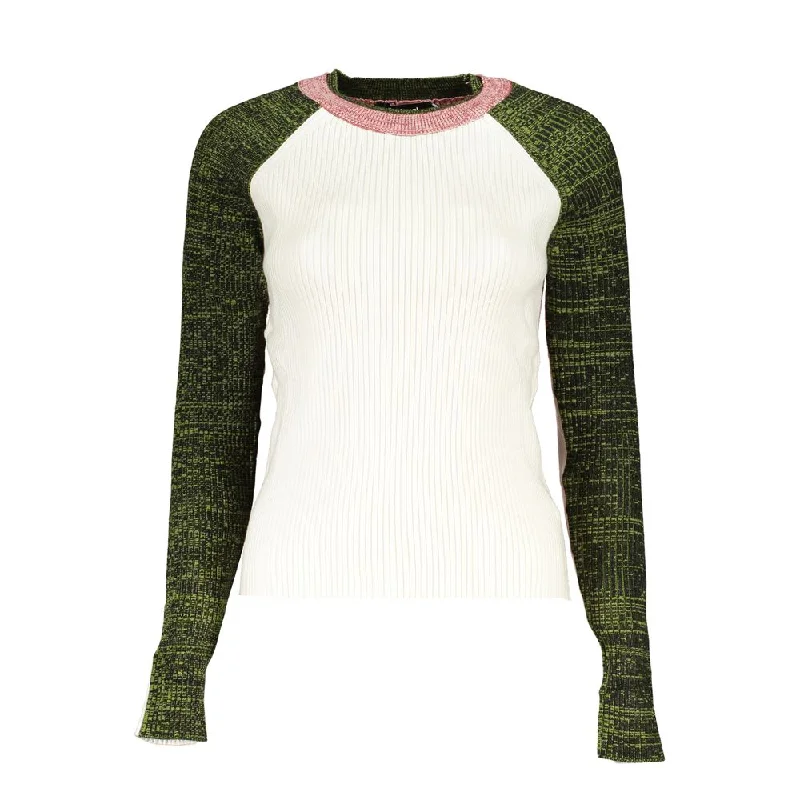 Statement Piece Desigual Chic Contrasting Crew Neck Women's Sweater