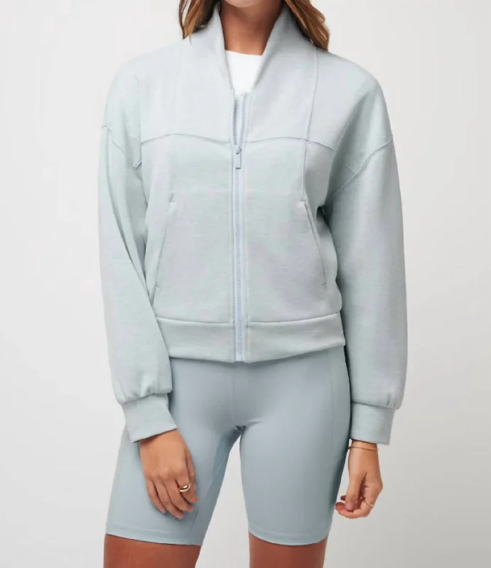 Seasonal Sale Tuscan Night Skyloft Full Zip Jacket In Heather Celestial Blue