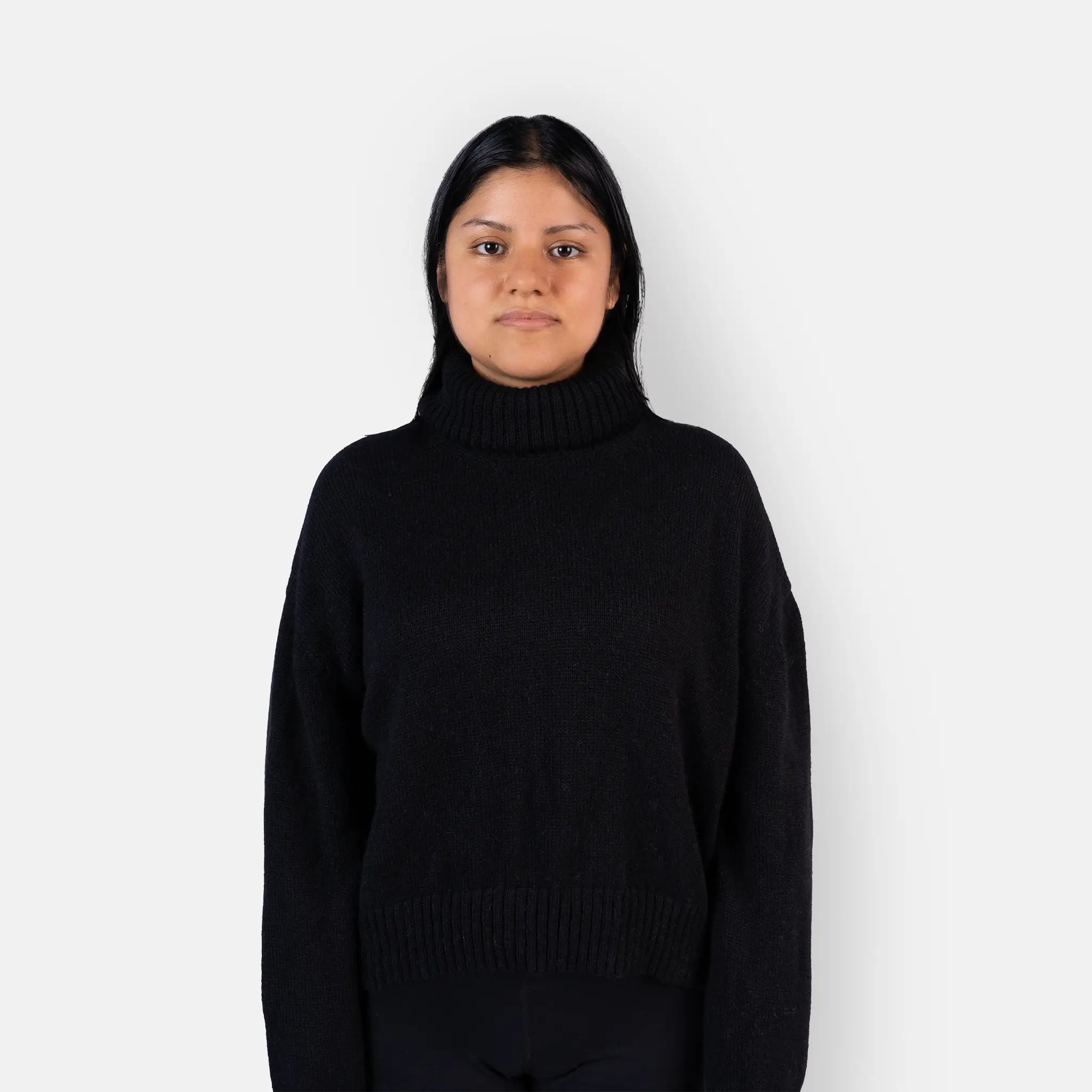 Stylish Basics Women's Alpaca Wool Turtleneck Sweater
