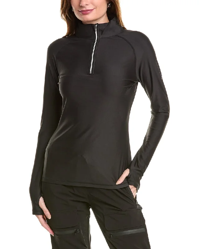 Stylish Savings SKEA Annie Solid Zip Neck Pullover