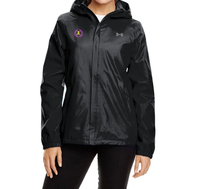 Women's Festive Attire Women's Bora Rain Jacket In Black