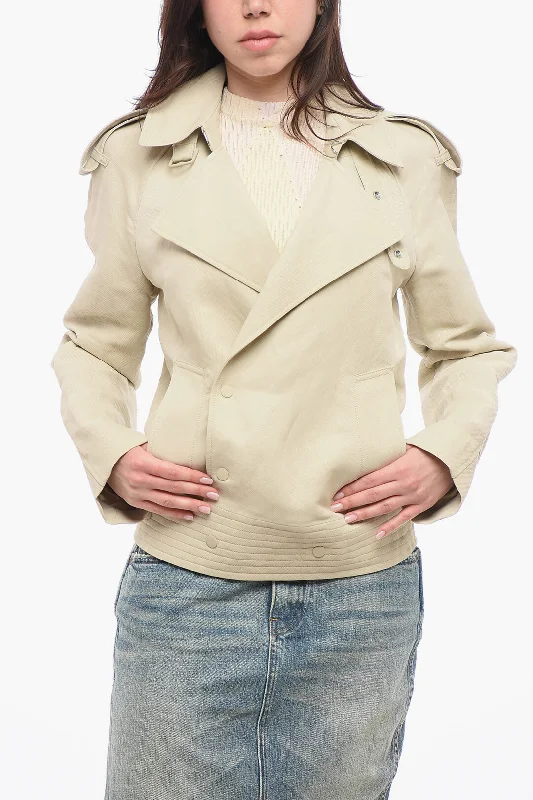 Women's Casual Apparel Burberry Short Trench With Side Closure