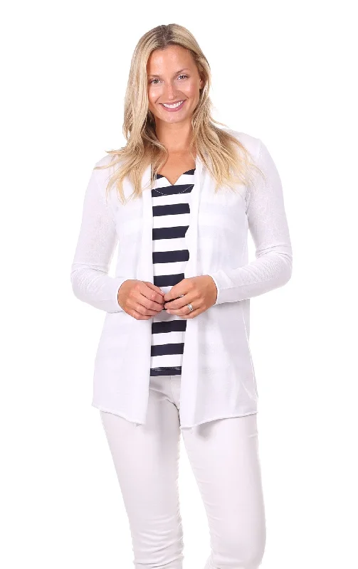 Classic Women's Fashion Sadie Cardigan in White