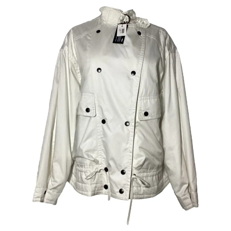 Festival Fashion Isabel Marant Fadili Jacket in White Cotton