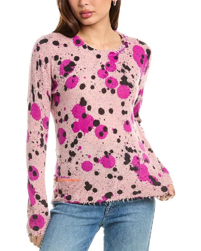 Daily Deals Lisa Todd Splatter Wool & Cashmere-Blend Sweater
