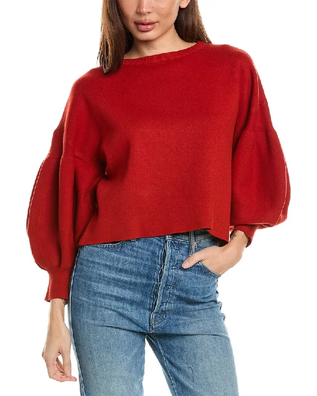 Feminine Flow OAT New York Balloon Sleeve Sweater