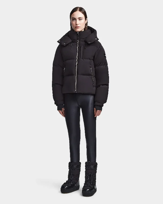 Women's Athletic Outfit MAVE M WOMEN'S MATTE DOWN PUFFER WITH HOOD