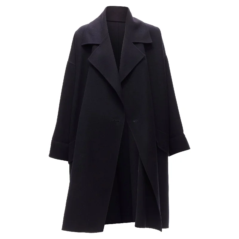 Women's Clothes For Work Events Issey Miyake double breasted wide cut cocoon coat