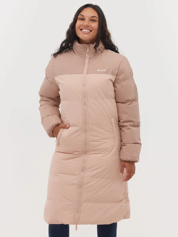 Designer Women's Fashion Online Phyllis Two-Tone Long Parka