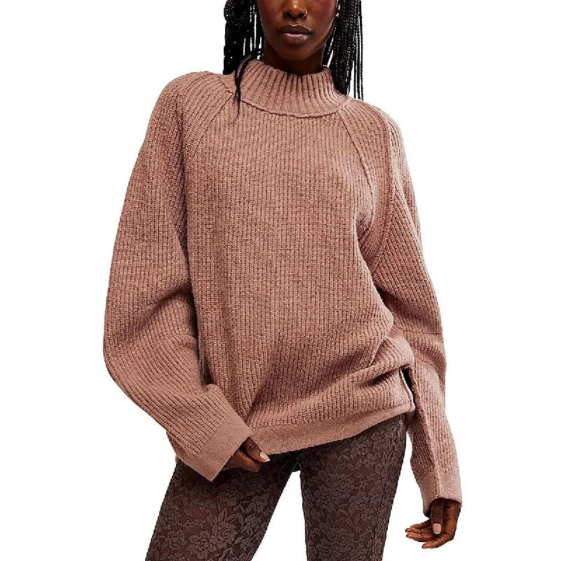 Best Sellers Womens Ribbed Cotton Mock Turtleneck Sweater