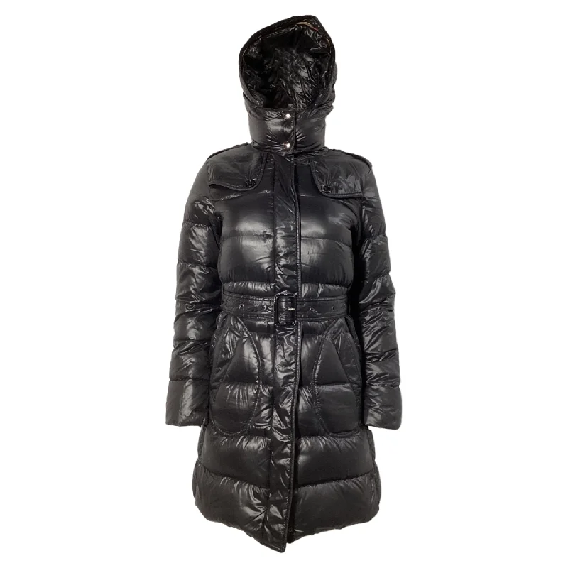 Modern Women's Apparel Burberry London Puffer Coat in Black Nylon