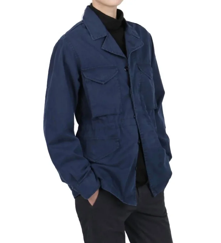 Women's Stylish Professional Apparel Surplus Jacket In Navy