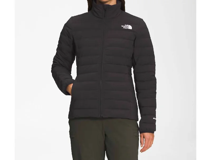 Trendy Athleisure Clothing For Women Stretch Down Jacket In Tnf Black