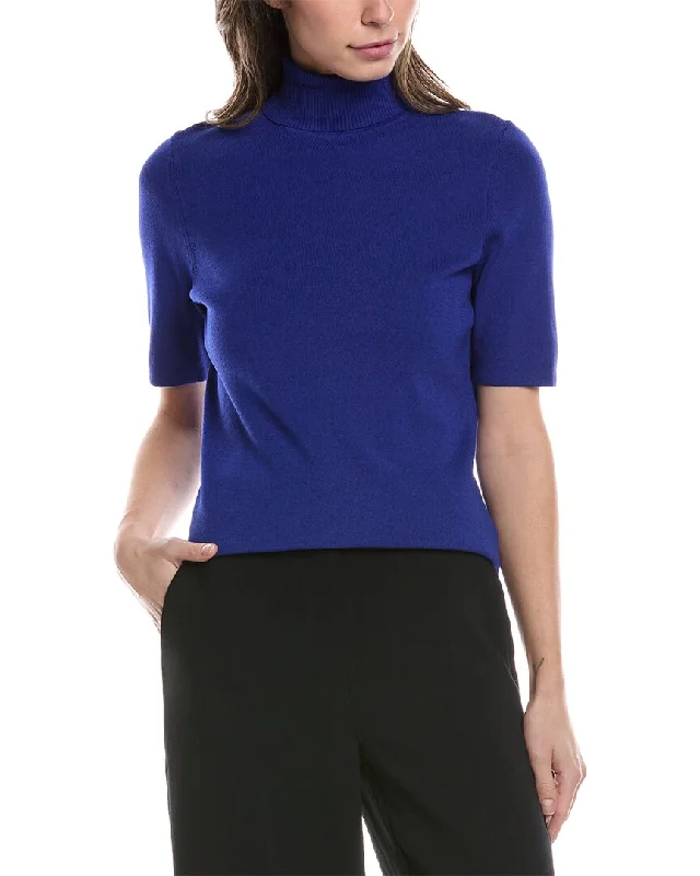 Sophisticated Fashion Anne Klein Half Sleeve Turtleneck Sweater