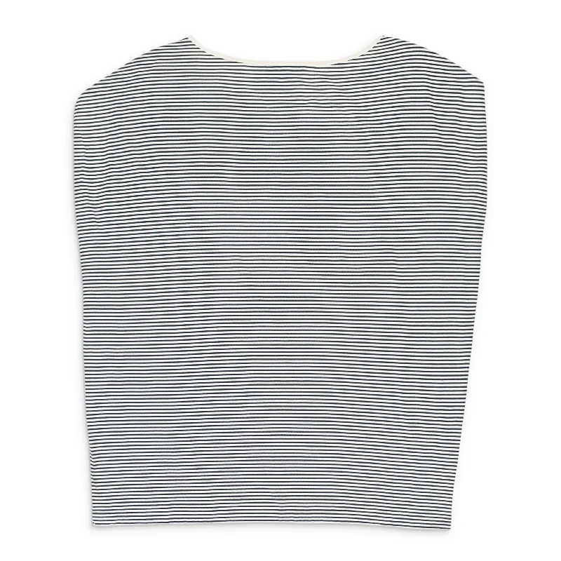 Special Occasion Wear CASHMERE STRIPED WHITE?BLACK SWEATER
