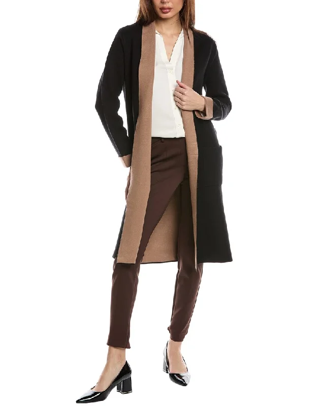 Big Savings T Tahari Shawl Collar Double Knit Cardigan