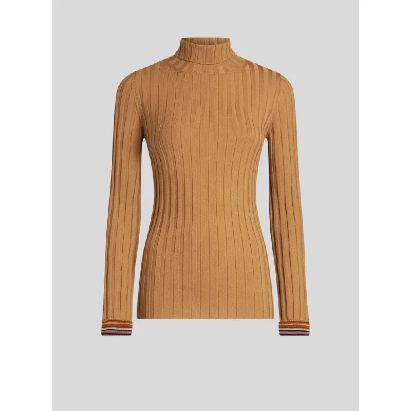 Vibrant Femme Fashion POLO NECK WOOL JUMPER