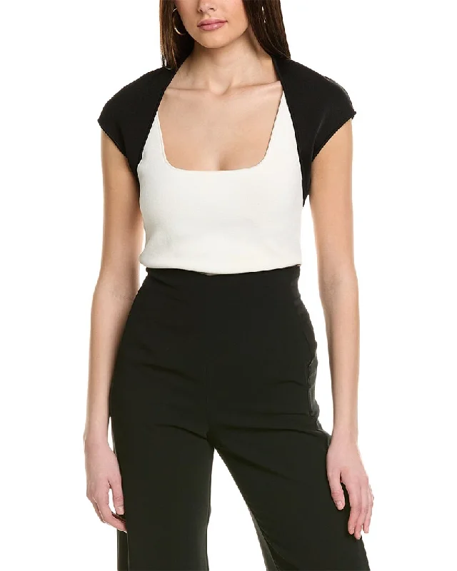 Effortless Comfort Carolina Herrera Cap Sleeve Shrug