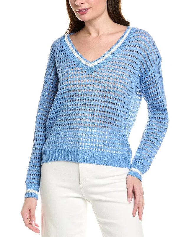 Vintage Elegance ANNA KAY Sergia Open Knit Cashmere-Blend Sweater