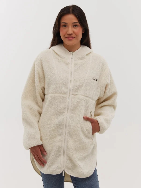 Comfortable Casual Wear Brilli Longline Sherpa Jacket