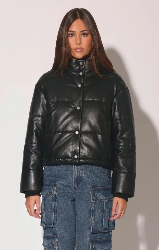 Trendy Women's Dresses Online Jesse Jacket, Black - Leather