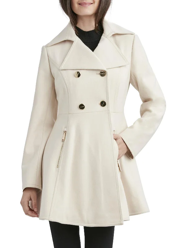 Modern Women's Fashion with Vintage Touches Womens Wool Blend Lightweight Pea Coat
