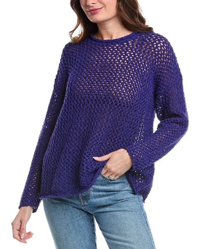 Explore What's New EILEEN FISHER Open Knit Sweater