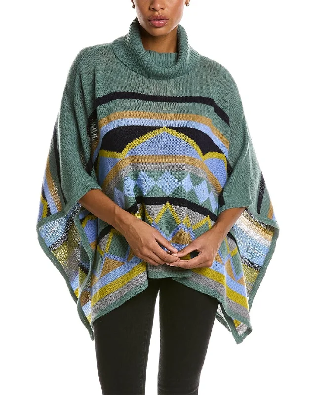 High End Designer Brands Discount tyler böe Turtleneck Wool & Alpaca-Blend Capelet