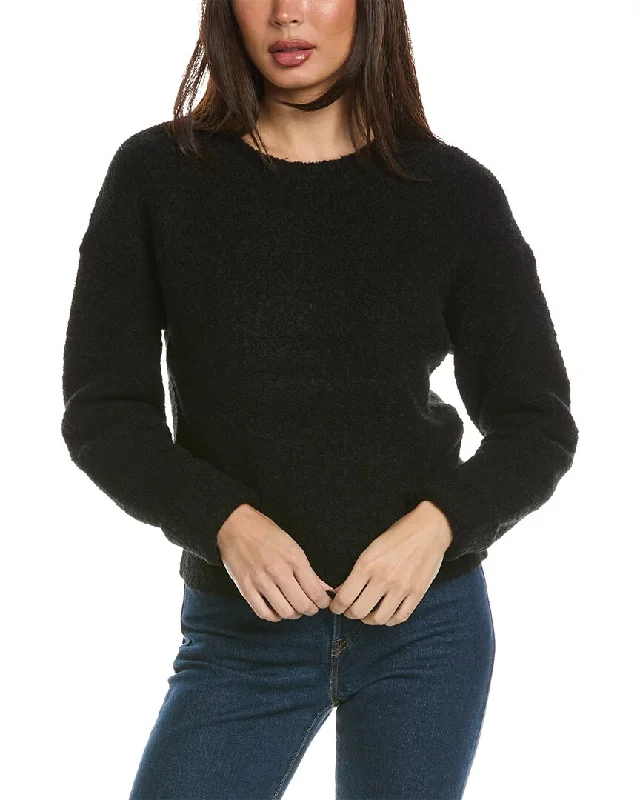 Vibrant Prints Theory Shrunken Wool & Camel-Blend Sweater