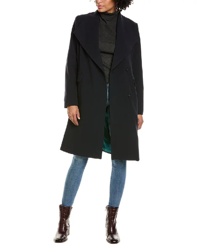 Stylish Women's Apparel Via Spiga Crepe Coat