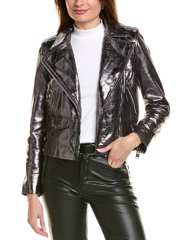Women's Wardrobe Apparel Walter Baker Liz Leather Jacket