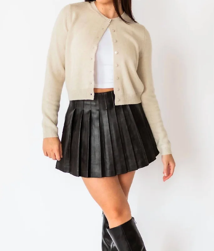 Nordic Minimalist Home Look Emelia Cardigan In White