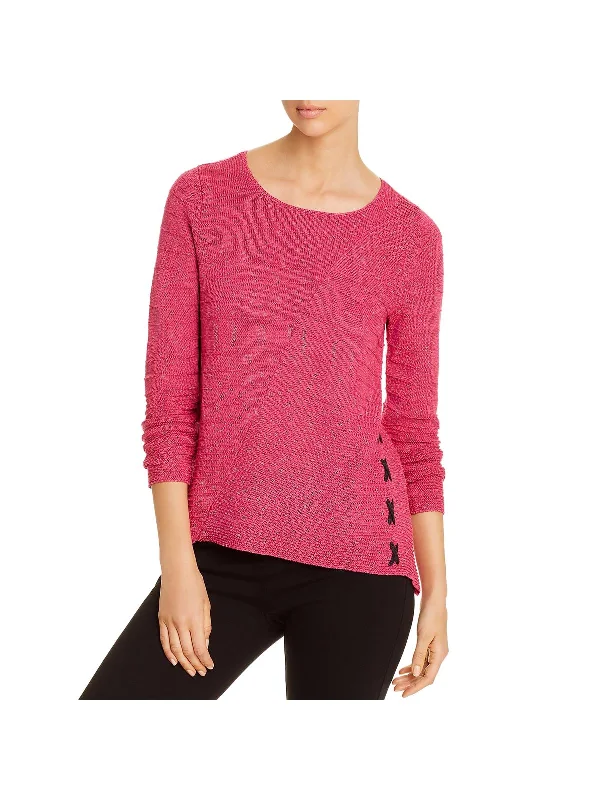 Trendy Threads Womens Textured Hi-Low Tunic Sweater