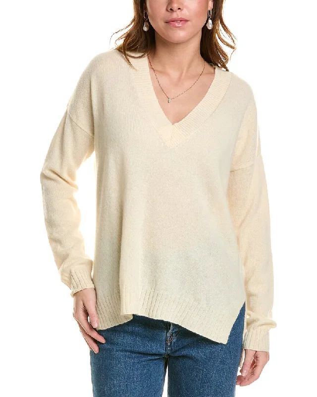 End Of Month Blowout Minnie Rose High-Low Cashmere Sweater