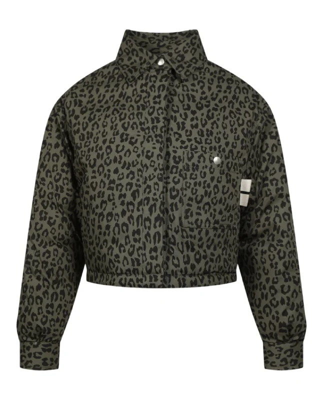 Women's Clothing Leopard Camo Puffer