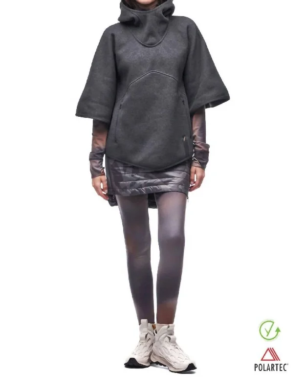 Dive Into Trendy Women's Fashion Satu Poncho In Storm Sky