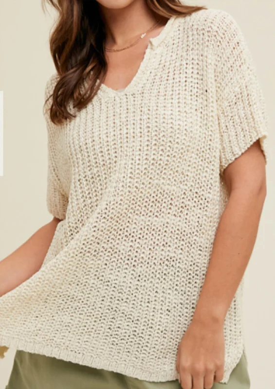 Best Sellers Waste No Time Sweater In Off White