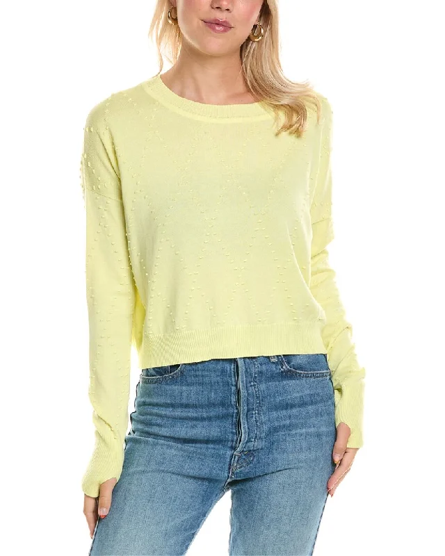 Effortless Chic Apparel PLANET Swiss Dot Sweater