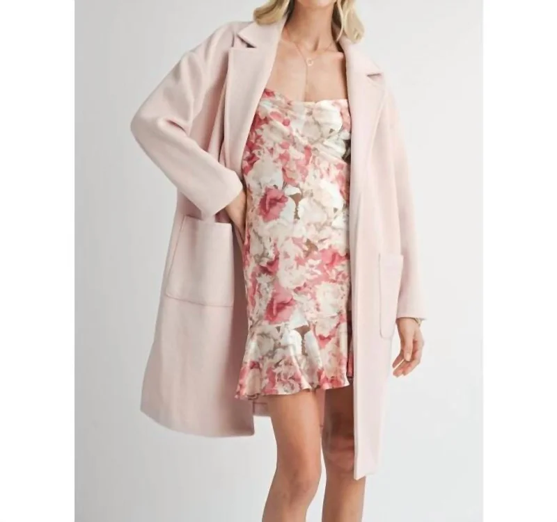 Women's Evening Attire Hayley Open Coat In Light Pink