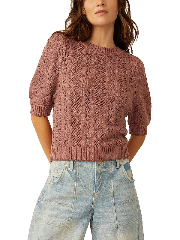 Artful Design Womens Ribbed Trim Boat Neck Pullover Sweater
