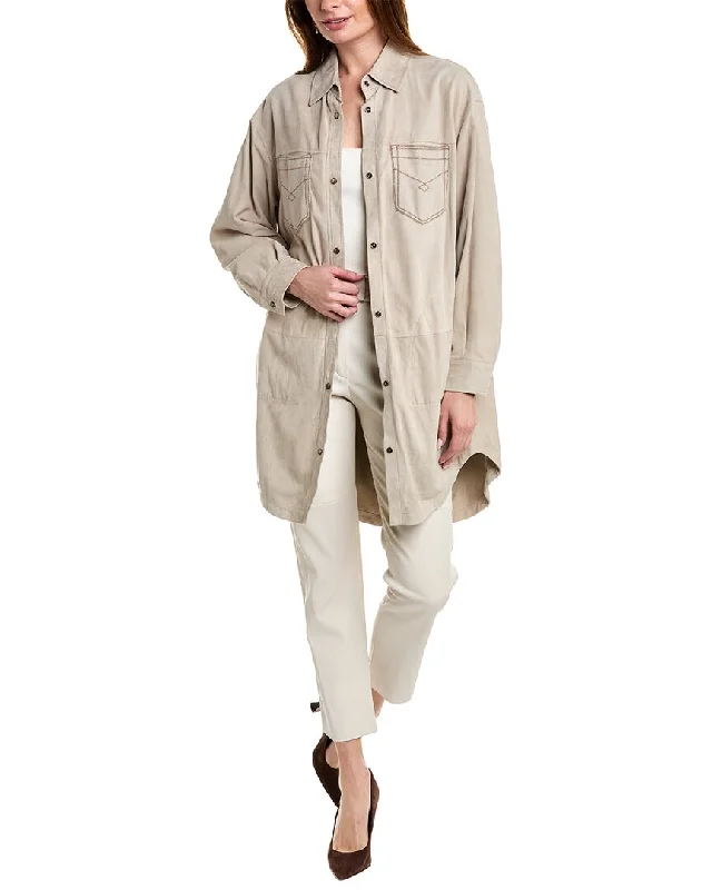 Chic Clothes For Women Brunello Cucinelli Leather Jacket