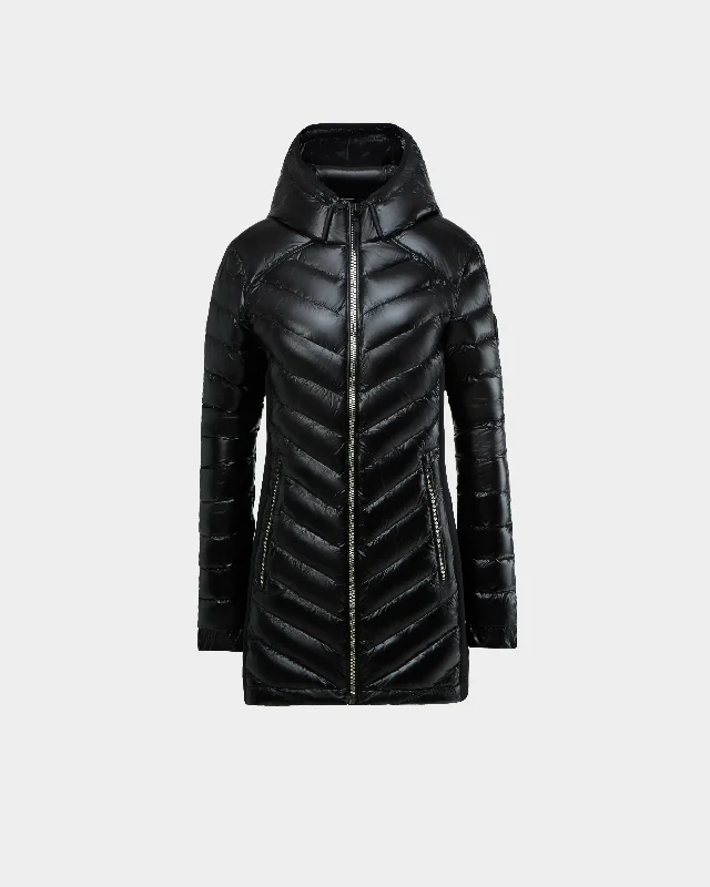 Women Wear Boutique Cosette Women's Glossy Quilted Light Down Jacket