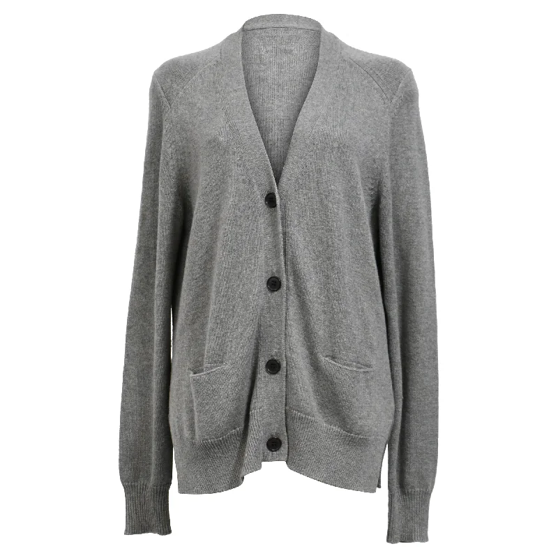 Urban Femme Streetwear Isabel Marant Etoile Buttoned Cardigan in Grey Wool
