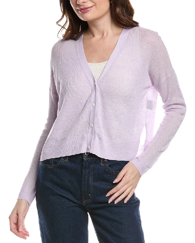 Versatile Wardrobe Essentials Theory Hanelee Linen-Blend Cardigan