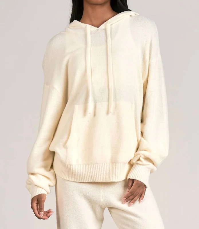 Trendy Pulse Love Graphic Hoodie In White