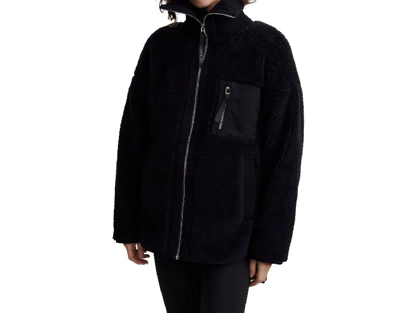 Women's Evening Attire Myla Zip Through Womens Jacket In Black